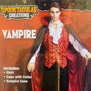 Renaissance Medieval Scary Vampire Deluxe Halloween Costume.